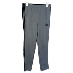 Adidas Gray Joggers with Black Stripes Tapered Leg Field Track Pants Medium